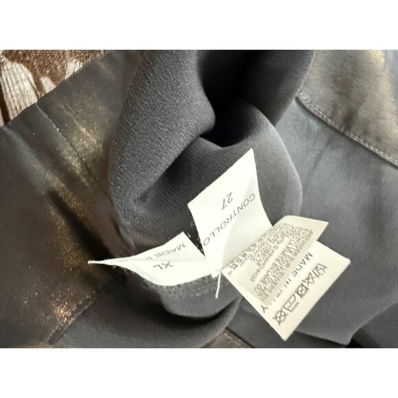 Brunello Cucinelli 100% Silk Sleeveless top Dress sz XL color bronze NWOT $2495 - Picture 5 of 6